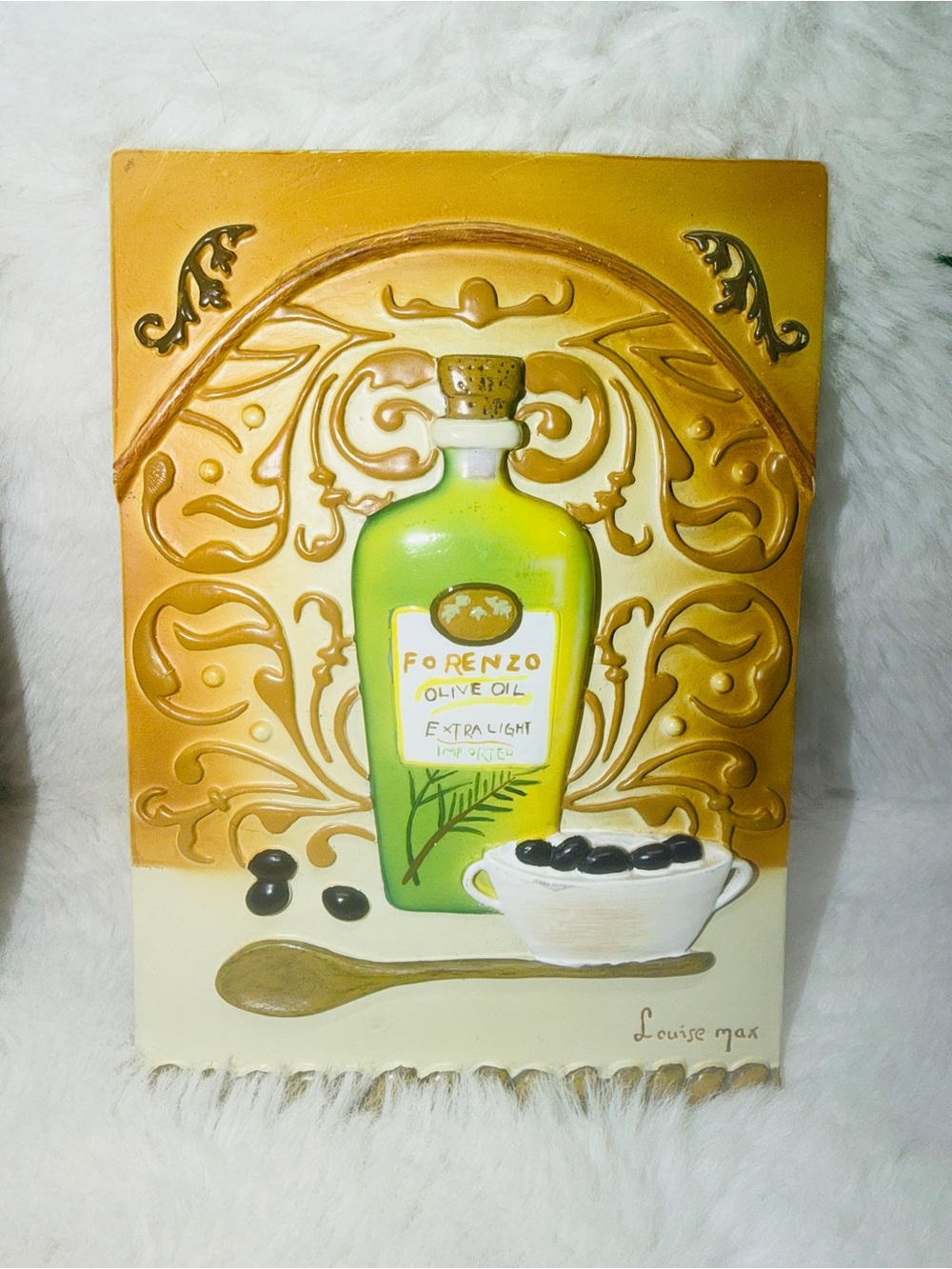 Olive Oil Bottle Wall Art Pair - Yellow & Green Accents 🍃 - Picture 3 of 4
